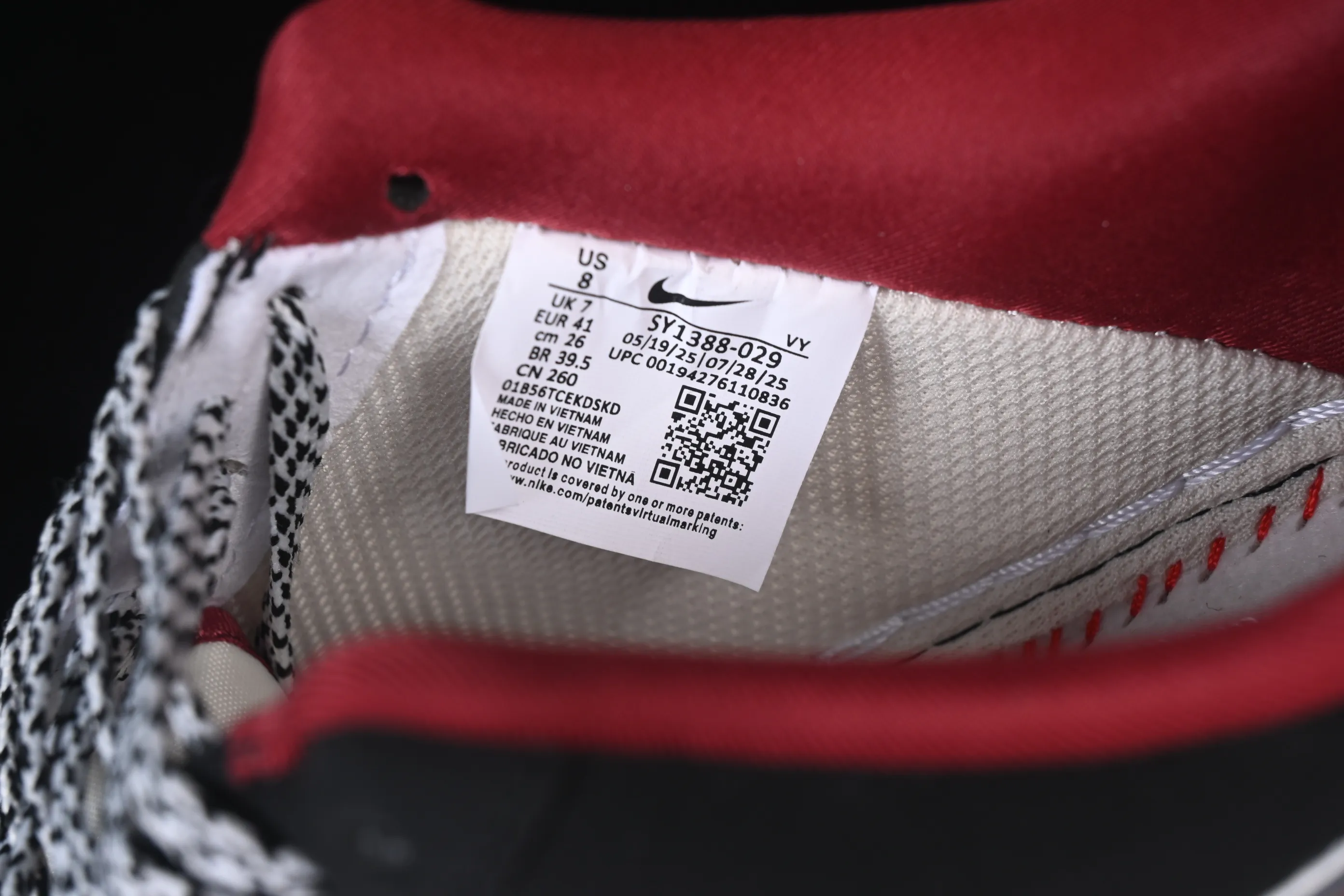 All categories Nk Air Force 1 Air Force series Nk Air Force 1 Low Air Force low-top Nike Air Force 1'07 Low Black and red contrast Air Force 1 low-top casual sneakers SY1388-029